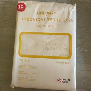 2026 Hobonichi Techo Original A6 English Monday Start